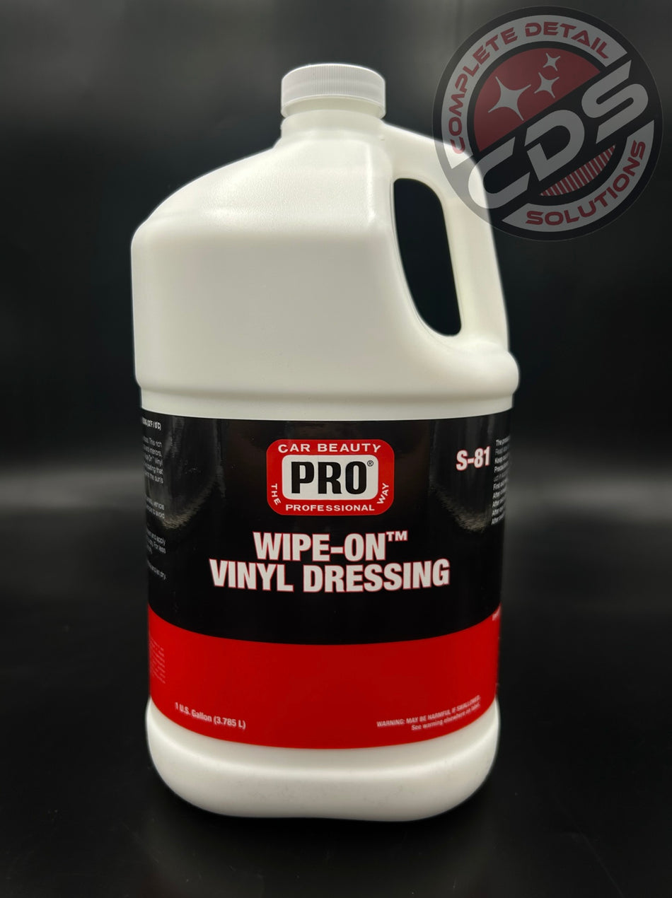 Pro- Wipe On Vinyl Dressing- S-81